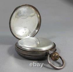 Antique Omega Labrador Silver Pocket Watch 1900