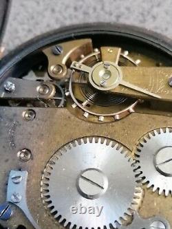 Antique Onward Superior Lever Swiss Made Gunmetal Case Pocket Watch