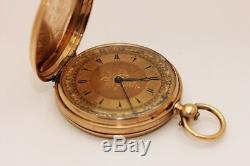 Antique Original 14k Gold Ottoman Face Amazing Strong Pocket Watches