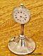 Antique Ornate Pocket Fob Watch Victorian Solid Silver & Stand C1900