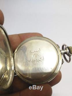 Antique Ottoman Silver Pocket Watch Very