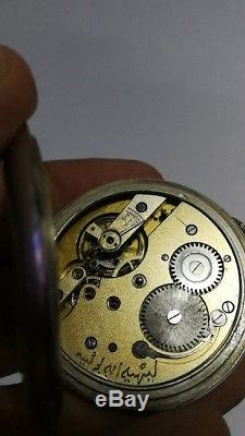 Antique Ottoman Silver Pocket Watch Very