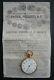 Antique Patek Philippe 18k Gold Pocket Watch With Original Certificate 1882