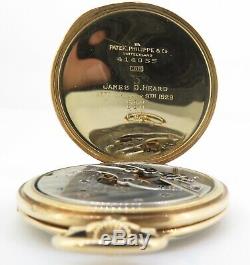 Antique Patek Philippe 18k Yellow Gold 47.5mm 18J Pocket Watch Grogan Co. Pitts