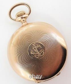Antique Patek Philippe Chronometro Gondolo 18k Pink Gold 55mm Pocket Watch
