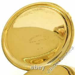 Antique Patek Philippe Tiffany & Co. Etched 18K Yellow Gold Pocket Watch Ca 1900
