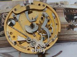Antique Paul Dupin London Verge pocket watch Fusee movement & dial 1700s VGUC