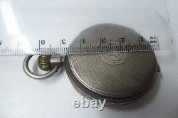 Antique Pocket Fob Watch Sterling Silver Case