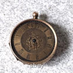 Antique Pocket Watch 14 K Gold J. Egger Spares Repairs -not Going