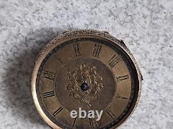 Antique Pocket Watch 14 K Gold J. Egger Spares Repairs -not Going