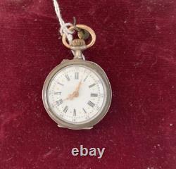 Antique Pocket Watch, Lever-Back Silver Time Machine 1800 Mechanical Shift Nail