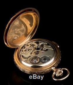 Antique Pocket Watch. Minute Repeater. 18K Solid Gold. Switzerland, Circa 1880