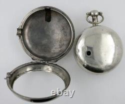 Antique Pocket Watch -Silver Pair Cases- Ellicott, London, 1775
