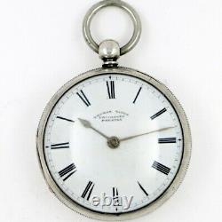 Antique Pocket Watch Silver cased slow beat lever by Thomas Yates, 1867