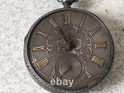 Antique Pocket Watch Sterling Silver- 1825 Rose Gold Spares Repairs
