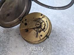 Antique Pocket Watch Sterling Silver- 1825 Rose Gold Spares Repairs
