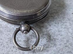 Antique Pocket Watch Sterling Silver-h Samuel Climax -ticks Birm 1921