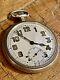 Antique Pocket Watch Military 17 Jewels Solid Silver Borgel Case