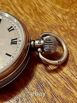 Antique Pocket watch Record 15 jewels solid silver Dennison case 1929