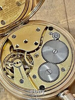 Antique Pocket watch Selezi 7 jewels swiss 10ct gold filled case