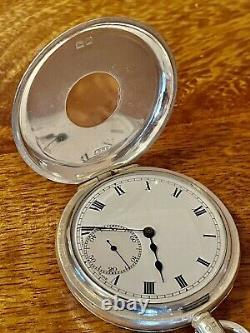Antique Pocket watch Swiss 17 jewels solid silver Dennison case