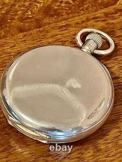 Antique Pocket watch Swiss 17 jewels solid silver Dennison case