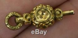 Antique Qing Dynasty Chinese 18k gold&enamel Erotic Verge Fusee watch&chain. 1756
