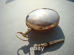 Antique Quarter Repeater Erotic Automation 18k Gold Verge Fusee Pocket Watch 18c
