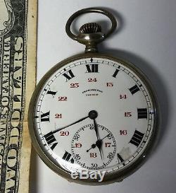 Antique Rare Paul Ditisheim Solvil Cronometro Ingold Pocket Watch Grands Prix