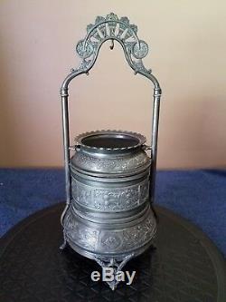 Antique/Rare Victorian Silver Plate Reed & Barton Pocket Watch/Jewelry Holder
