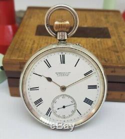Antique Russells LIM Solid Silver Pocket Watch Spares Repair Only