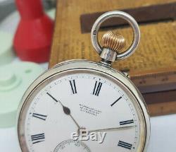 Antique Russells LIM Solid Silver Pocket Watch Spares Repair Only