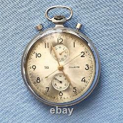 Antique Russian NAVY Stopwatch Poljot Chronograph Torpedo Timer & Pocket Watch