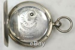 Antique SIR JOHN BENNETT London Pocket Watch. Sterling Silver Case. Works RARE