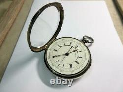 Antique SOLID SILVER CASED'Centre Seconds Chronograph' POCKET WATCH c1882