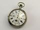 Antique Solid Silver Triple Date Moon-phase Pocket Watch