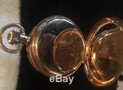 Antique SUPER RARE Rolex pocket watch 1026810 two plates of 10ct Gold