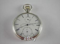 Antique Sam Hammond New York Free sprung Fusee 22 jewels key wind pocket watch