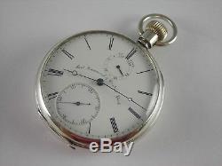 Antique Sam Hammond New York Free sprung Fusee 22 jewels key wind pocket watch