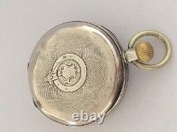 Antique Silver Calendar Pocket Watch