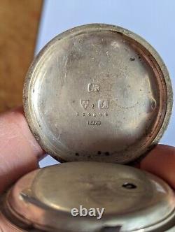 Antique Silver Case Pocket Watch Chester 1901. Scottish Highlands. Dingwall X18B