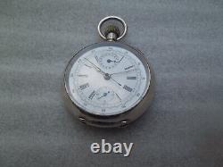 Antique Silver Chronograph Pocket Watch