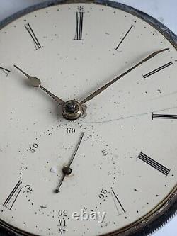 Antique Silver Fusee Pocket Watch WilliamWilliams Liverpool Windows Chester 1852