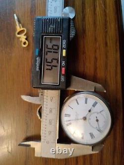 Antique Silver Mechanical Pocket Watch J. Troback WORKING