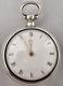 Antique Silver Pair Cased Verge Pocket Watch Hm London 1818 Working Order