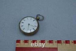 Antique Silver Plated Fusee Pocket Watch C. Brown London 1857