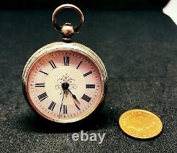 Antique Silver Pocket Keywind Watch Possibly Birmingham 1883