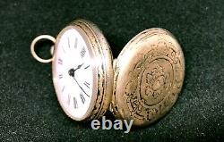 Antique Silver Pocket Keywind Watch Possibly Birmingham 1883