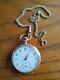 Antique Silver Pocket Watch With Chain. Working