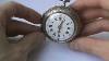 Antique Silver Repousse Verge Fusee Pocket Watch